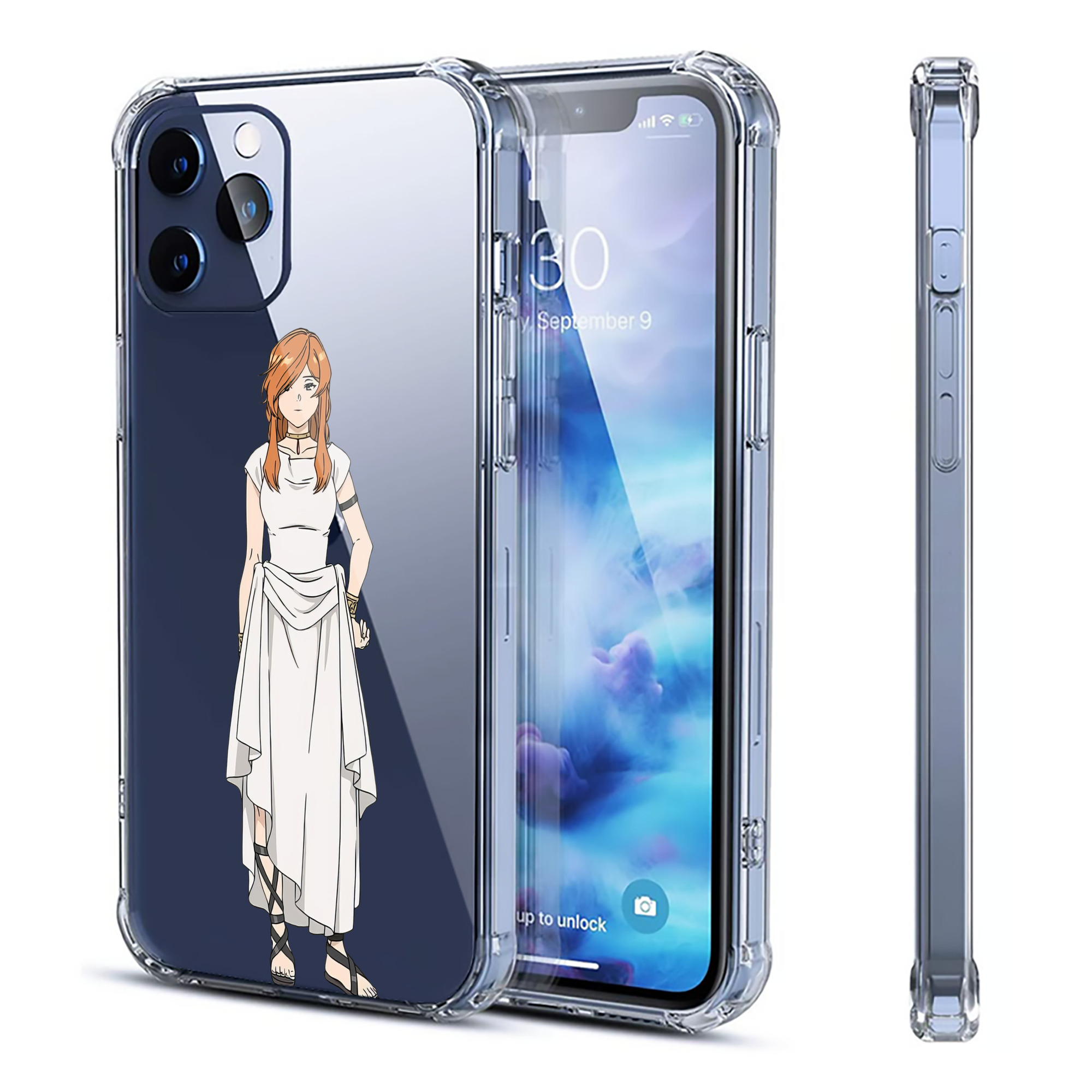 （画像用） 葬送のフリーレン Frieren 【iPhone 12シリーズ対応】透明スマホケース（クリアソフトケース）